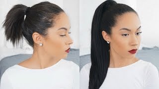 How To: Long Ponytail On Short Hair