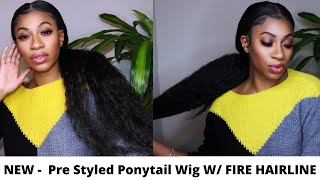 Sensationnel Tasia Pre-Styled Low Ponytail Lacefront Wig Www.Ebonyline.Com