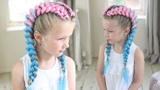 Easy Way To Do Feed In Braids!!