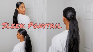 Simple Ponytail With Bundles! Quick & Easy