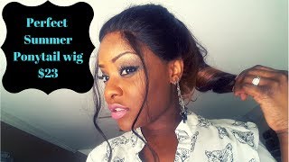 Perfect Summer Wig Ponytail {Red Carpet Lace Front Wig Tina}