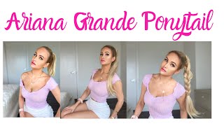 Ariana Grande Ponytail Bellami Hair Extension Tutorial
