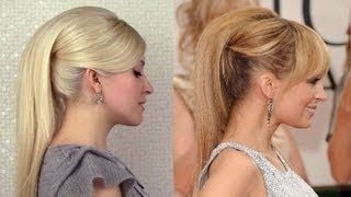 High Ponytail Hairstyles With Extensions 60S Retro Nicole Richie Frisuren Für Mittel Lange Haare