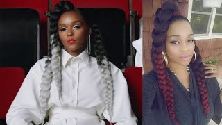 Recreating Janelle Monae'S Hairstyle | Protective Hairstyles | Easy Ponytail Hairstyle | 3 Pony