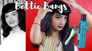 How I Cut My Bettie Bangs