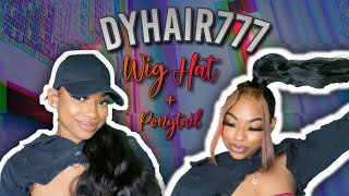 Dyhair777 Wig Cap & Ponytail! Malaysian Loose Wave | Ashley Liani
