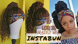New Instabun - Braided Wig /Bun || How To Make Braided Ponytail /Bun With Headband Ft @Divanyhair