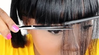 How To Cut Chinese Bangs For A Full Sew In Tutorial – (Part 5 Of 7)