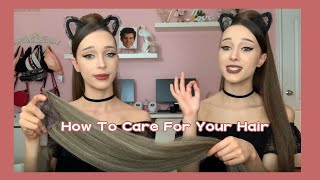 How To Care For Your Ponytail Extension L Pink Sweetener