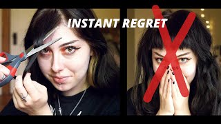 Cutting My Own (Mini) Bangs! *Ashamed Of My Actions*