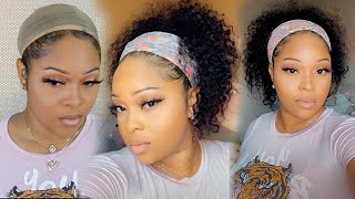 No Lace! No Glue! | Realistic Ponytail Using A Headband Wig Thats Looks So Natural | Ygwigs