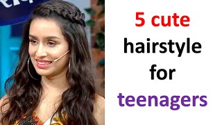 5 Cute Hairstyle For Teenagers | Open Hairstyle For Wedding | Easy Hairstyle | Ponytail Hairstyle