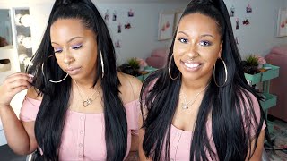 $20 | Sensationnel Instant Up & Down (Half Wig + Ponytail) - Ud 8 | Hairsofly