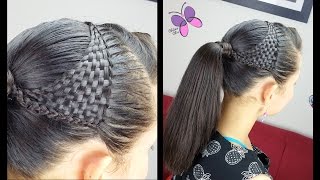 Basket Woven Ponytail - Basket Wave | Cute Girly Hairstyles | Hairstyles For School