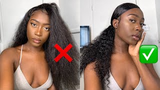 How To Sleek Swoop Ponytail With Lace Frontal| Looks Natural