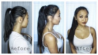 Get A Ponytail In Seconds! | Irresistible Me Clip-In Ponytail Extensions |