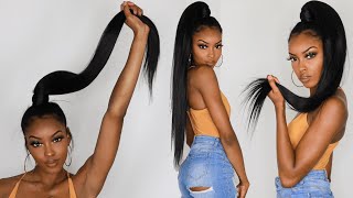 Easy, Affordable Wrap Ponytail | Ponypro Try-On Haul