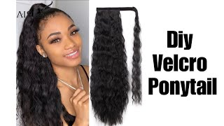 Diy Ponytail Extension Without Sewing Machine // Ponytail Wig // Clip In Extensions
