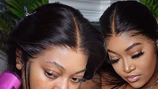Most Natural Looking Preplucked Wig! Clean Bleached Frontal & Hairlineft. Hairvivi
