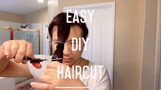 Easy Diy Ponytail Layered Haircut Tutorial / How To Cut Hair At Home