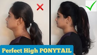 How To Tie Perfect Ponytail | High & Volume Ponytail Hairstyle | Tamil | Prathiba Senthil