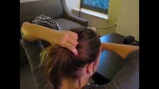 Quadriplegic Woman Puts Hair In Ponytail