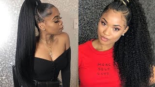 Ponytail Hairstyle Ideas For Black Women