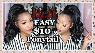 Watch Me Slay This $10 Drawstring Ponytail | Hair Tutorial