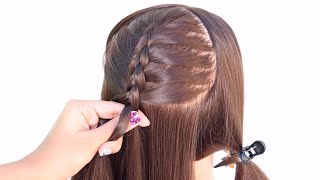 Modern Low Ponytail Hairstyle For Wedding | Dutch Braid Hairstyle | Decent Hairstyle | Elegant Pony