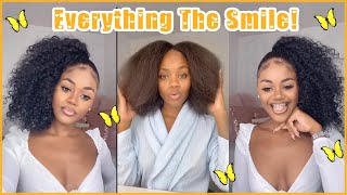 ‍♀️Top Ponytail Hairstyle! Natural Hair Protective | Only 2 Bundles #Ulahair Review