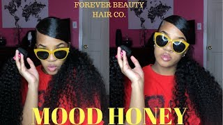 Big Curly Ponytail On Natural Hair W/ Weave  | Beauty Forever Hair Co.