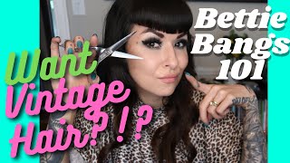 Bettie Bangs 101 | Cut, Style, Tips & Tricks | Celebrity Hairstylist/ Makeup Artist