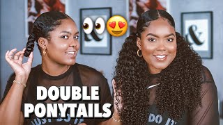 Easy Two Ponytail Hairstyle Tutorial!