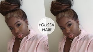 Affordable Aliexpress Full Lace Wig High Ponytail + Ash Blonde Diy | Yolissa Hair & Ivy