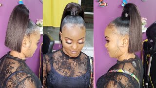 Hair Tutorial : How To Blunt Cut Ponytail