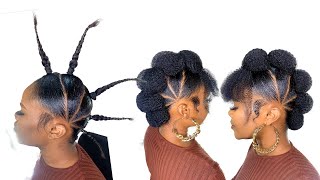 How To : Most Beautiful Tuck And Roll Natural Hairstyle | Protective Hairstyle