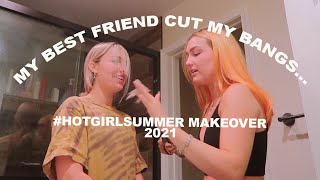 Makeover For Summer 2021 | Cutting Bangs, Cooking, & Selfcare