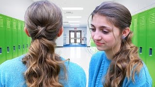 Criss Cross Ponytail Hairstyle | Hairstyles For School