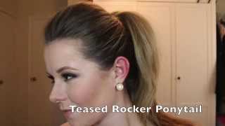Tutorial Tuesdays - Ep. 4 - Teased "Rocker" Ponytail Hair Tutorial