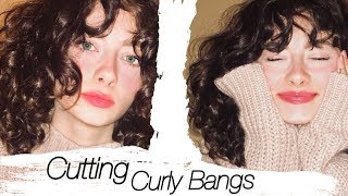 Cutting Myself Curly/Wavy Curtain (?) Bangs