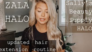 Hair Extension Routine | Zala Halo | Satin Strands Halo From Sally’S Review