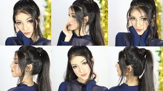 New Easy Ponytail Hairstyle For Party Or Wedding | Long Ponytail Hairstyles
