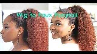 How To | Wig To Faux Ponytail☼