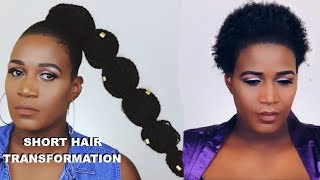 How To Jumbo Rubber Band Ponytail With Braiding Hair | Marley Hair