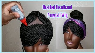 Braided Ponytail Wig On A Stocking Cap!!