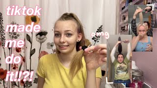 Tiktok Made Me Do The Ponytail Haircut Trend! | First Time Dyeing And Cutting My Hair On My Own