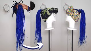 Insta Bun Wig | Diy Ponytail Wig Using Braiding Hair | Beginner Friendly | Belle_Graciaz