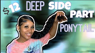 $12 Mayde Beauty Bundle|Deep Side Part Curly Ponytail
