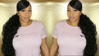 How To Do A Long 30 Inch Invisible Genie Weave Ponytail | Wiggins Hair