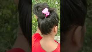 Hair Bun Hairstyle Using Clutcher Summer Everyday Hairstyles||#Short Women'S Girls #Hairstyles